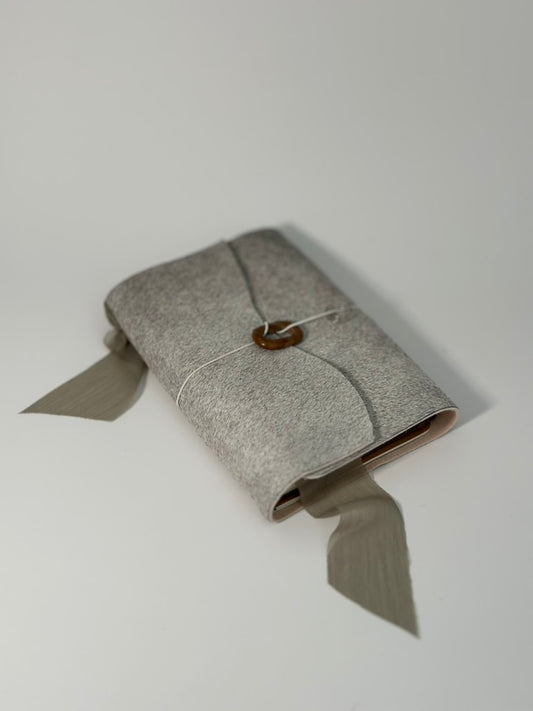 The Archive / Silver Ombré Trifold Journal  — XL