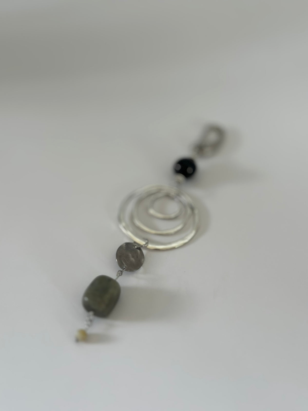 Labradorite Orbit Bag Charm