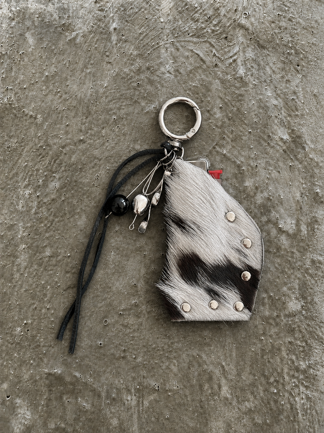 Hair-On Leather Lighter Case with Curated Charms